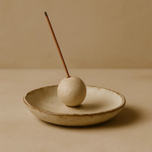 Enso – Porta Sahumerio Esférico de Cerámica